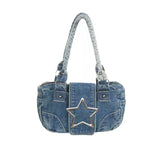 UAKISS  -  New Fashion Women's Tote Bag Trend Brand Denim Embroidery Crossbody Bag Classic Elegant Shoulder Bag Designer Luxury Handbag