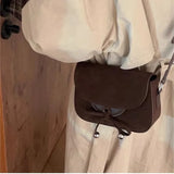 UAKISS  - Brown Vintage Shoulder Bag for Women Simple Fashion Casual Square Korean Fashion Handbag Luxury Elegant New Aesthetic Bags