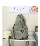 UAKISS  - Casual All Match Y2k Aesthetic Schoolbags Drawstring Fashion Pleated Backpack High-capacity Women Simple Backpacks for Students