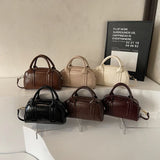 UAKISS  -  Small White PU Leather Shoulder Bag for Women 2025 Spring New Trend Y2K Handbags Females Short Handle Crossbody Bags