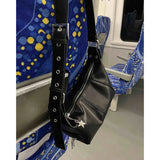 UAKISS  -  Punk Women Shoulder Bags Fashion  New Trend Moto Style Crossbody Bolsa Feminina Individuality Street Messenger Bag