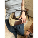 UAKISS  -  PU Leather Ladies HandBags Women Vintage Canvas Purse Plush Tassel Messenger Bags Tote Boston Shoulder Crossbody Bag