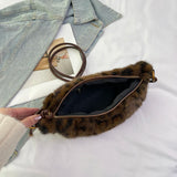 UAKISS  -  Cute Soft Small Faux Fur Shoulder Bags for Women 2024 Y2K Winter New Korean Fashion Handbags Trend Warm CrossbodyBag