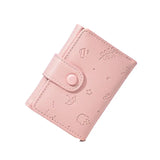 UAKISS  -  1 Piece Student Girl Purse Wallet Simplicity Sweet Short ID Bank Photo Card Coin Purse Fashion Portable Travel Wallets for Women