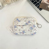 UAKISS  -  1 Piece Cute Cartoon Kpop Photocard Bag Sweet Floral Animal Student Coin Purse Portable ID Bank Business Card Wallet Storage Bag