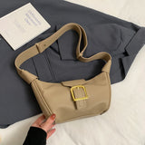 UAKISS  -  Belt Small PU Leather Shoulder Bag for Women 2024 Winter Trend Y2K Handbags Females Luxury Desinger Crossbody Bag