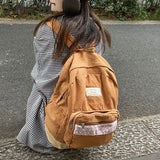 UAKISS  -  Washed Canvas Backpack New High School Student Backpacks