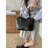 UAKISS  - Korean Popular Vintage Large Capacity Handbag New Simple Fashion Trend Multi-function Shoulder Pack Personality Glossy Bags