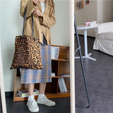 UAKISS  -  Animal Print Leopard Bag Women Ladies Bags Brand Large Capacity Shoulder Clutch Hobos Handbags Dumpling Tote Fashion Women's Bag