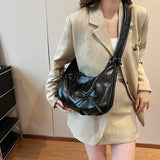 UAKISS  -  Y2K Bow Design Pu Leather Underarm Bags for Women 2024 Trend Fashion Shoulder Bag Lady New Handbags Crossbody Bag