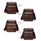 UAKISS  -  New Men's Cow Leather Crossbody Bag Man Shoulder Bag Casual Male Small Simple Bag For Men