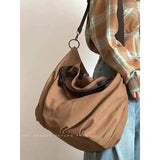 UAKISS  -  Japanese Retro Safari Style Canvas Bag New Large Capacity Multifunctional Crossbody Tote Bags