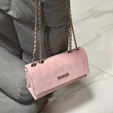 UAKISS  -  Pink Womens Shoulder Bag Sweet Elegant Small Literary Luxury Designer Handbag Chain Gentle Exquisite Ladies New Armpit Bag