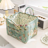 UAKISS  -  Sweet Floral Women's Bento Handbags Retro Patchwork Ladies Tote Shoulder Bags Retro Flower Female Storage Shopper Bag Purse