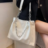 UAKISS  -  High-capacity Tote Bags Luxury Design Elegant Office Lady Casual Underarm Bag Korean Simple Trendy Y2k Women Shoulder Handbags