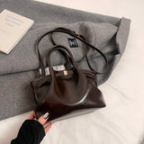 UAKISS  -  Nubuck Leather Crossbody Bags Lady Shoulder Bag for Women 2024 Winter New Y2K Retro Short Handle Handbags and Purses