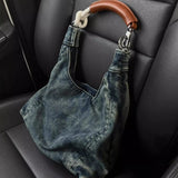 UAKISS  -  Denim Crossbody Bag for Women Totes Brand Fashion Causal Messenger Shoulder Bag Large Capacity Shopper Hobo Bag Women's Bag