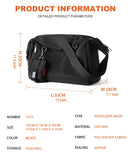 UAKISS  -   Men's Crossbody Bag Water Resistant Large Capacity Messenger  High Quality  Fashion Breathable Shoulder Bags