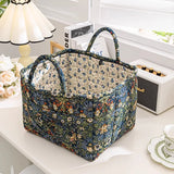 UAKISS  -  Sweet Floral Women's Bento Handbags Retro Patchwork Ladies Tote Shoulder Bags Retro Flower Female Storage Shopper Bag Purse