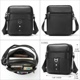 UAKISS  -  New Men's Cow Leather Crossbody Bag Man Shoulder Bag Casual Male Small Simple Bag For Men