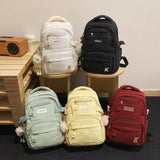 UAKISS  -  Fashion Female Travel Cute Kawaii School Bag Ladies Trendy Book Bags Women Student Laptop College Backpack Teen Girl Boys Nylon