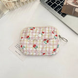 UAKISS  -  1 Piece Cute Cartoon Kpop Photocard Bag Sweet Floral Animal Student Coin Purse Portable ID Bank Business Card Wallet Storage Bag