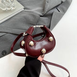 UAKISS  -  Punk Style Design Mini PU Leahter Crossbody Bags for Women 2024 Fashion Designer Female Retro Handbags and Purses