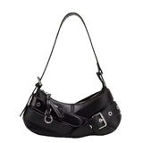 UAKISS  -  Handle Bag Women Retro Handbag PU Leather Shoulder Totes Underarm Vintage Top Handle Bag Female Small Subaxillary Bag for Women