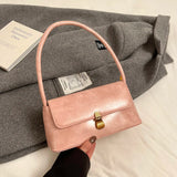 UAKISS  -  Small PU Leather Underarm Bags Lady Shoulder Bag for Women 2024 Winter New Fashion Y2K Tote Bags Handbags and Purses