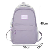 UAKISS  - Fashion Female Pink Travel Teenage College Backpack Girl Kawaii Nylon School Backpack Ladies Cute Book Women Laptop Student Bag