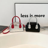 UAKISS  -  Small Shoulder Bags for Women 2024 Summer Y2K Sweet PU Leather Korean Fashion Handbags and Purses Silver Crossbody Bag