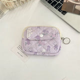 UAKISS  -  1 Piece Cute Cartoon Kpop Photocard Bag Sweet Floral Animal Student Coin Purse Portable ID Bank Business Card Wallet Storage Bag