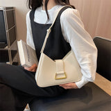 UAKISS  -  Small Underarm Shoulder Side Bags for Women 2023 Designer Fashion Handbags Trend Leather Underarm Ladies Solid Color Bag