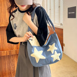 UAKISS  - Casual All Match Vintage Star Shoulder Crossbody Bags Japanese Korean Fashion Simple Handbags New Trendy Y2k Underarm Bag Women