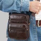 UAKISS  -  New Men's Cow Leather Crossbody Bag Man Shoulder Bag Casual Male Small Simple Bag For Men