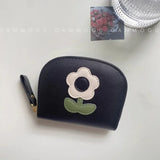 UAKISS  -  1 Piece Cute Japanese Floral Card Holder Bag Women Sweet Cartoon Flower ID Bank Card Storage Bag Portable Coin Wallet for Girl